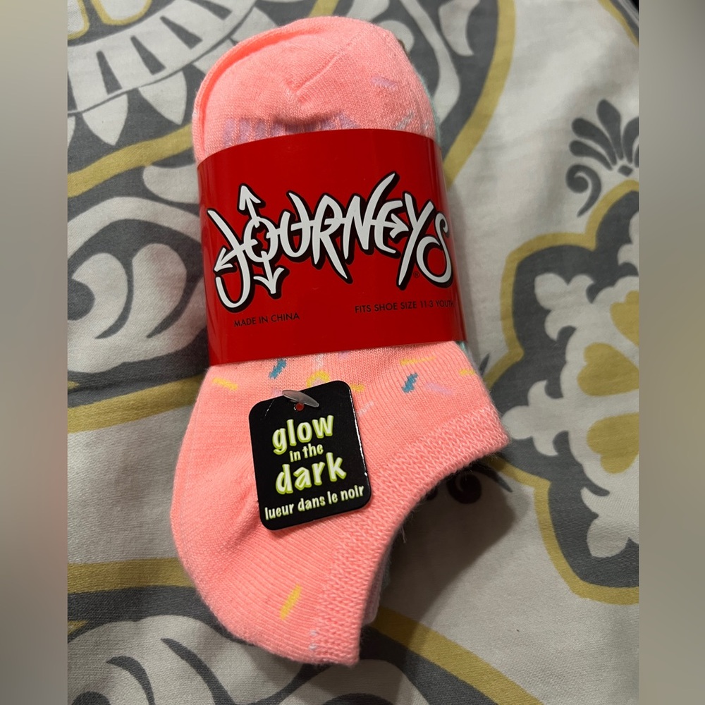 Glow in the Dark Socks 11-3 youth